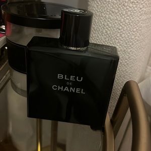 EMPTY Chanel Bleu cologne bottle